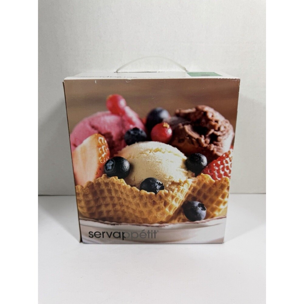 Servappetit Waffle Bowl Maker Aqua Blue Green